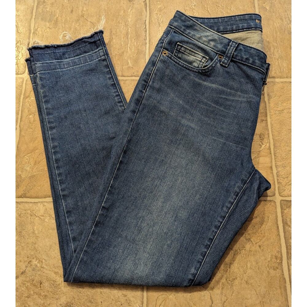 Michael Kors Size 4 Women's Izzy Skinny Light Blue Light Wash Denim Jeans 1966